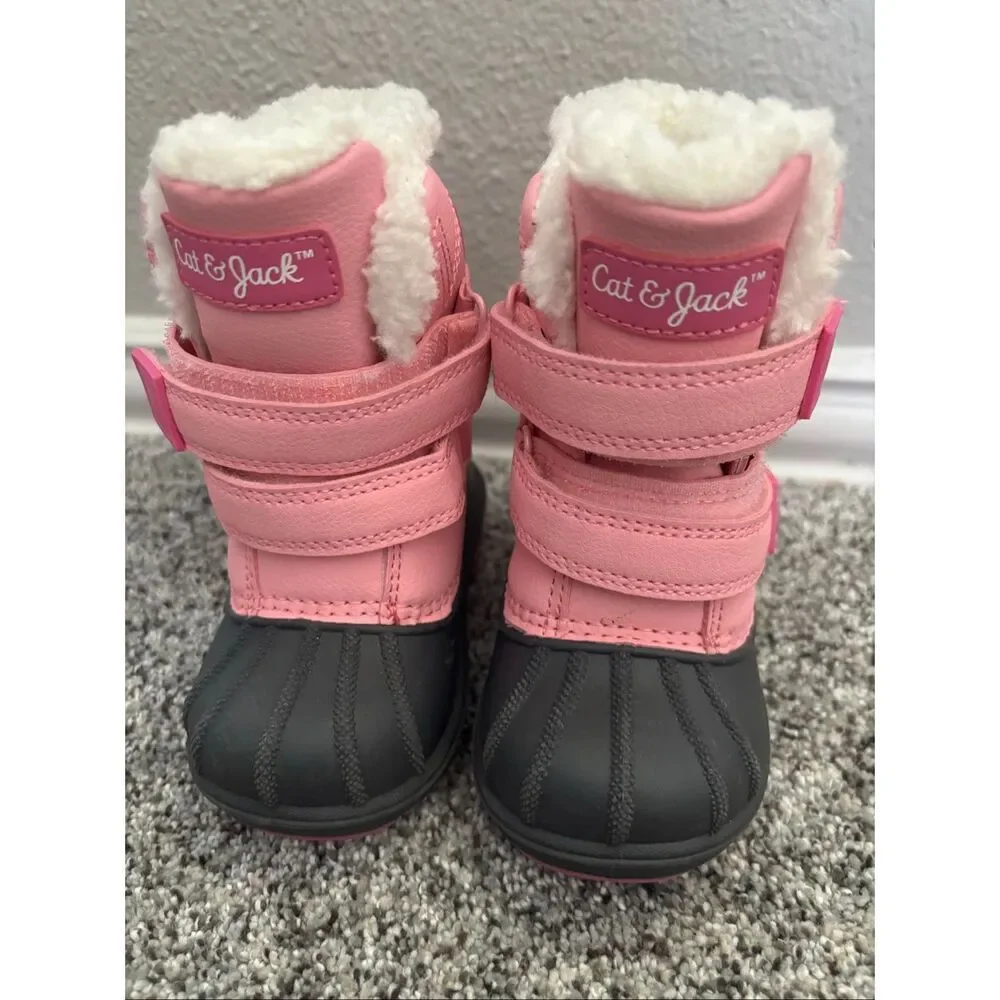 ❤️Cat & Jack Toddlers Girls Duck Boots Sz5